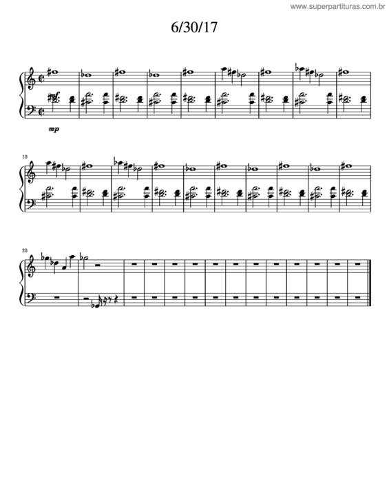 Partitura da música Convention Drama