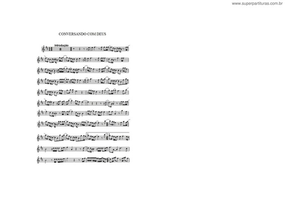 Partitura da música Conversa Com Deus