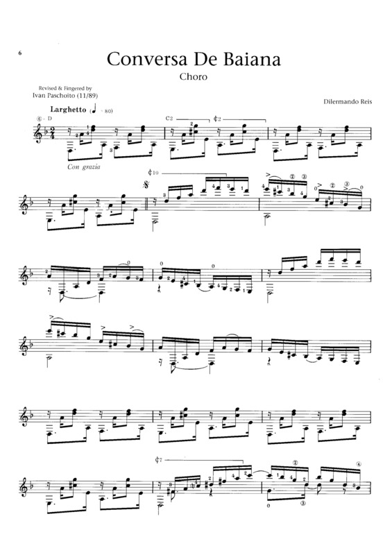 Partitura da música Conversa De Baiana v.5