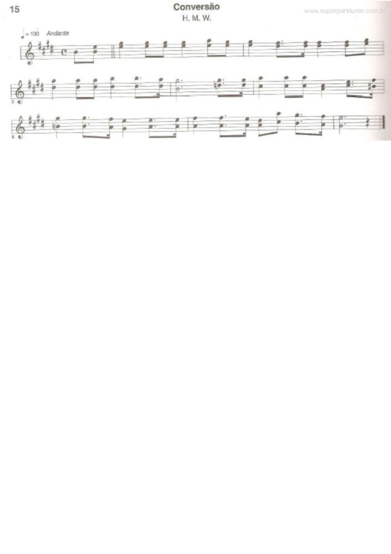 Partitura da música Conversão v.2