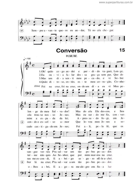 Partitura da música Conversão v.6
