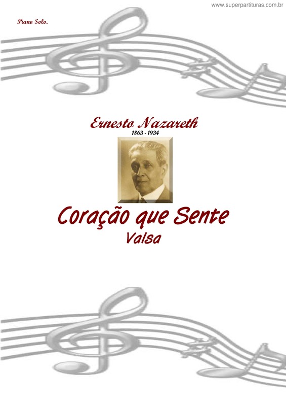 Partitura da música Coração que Sente v.9