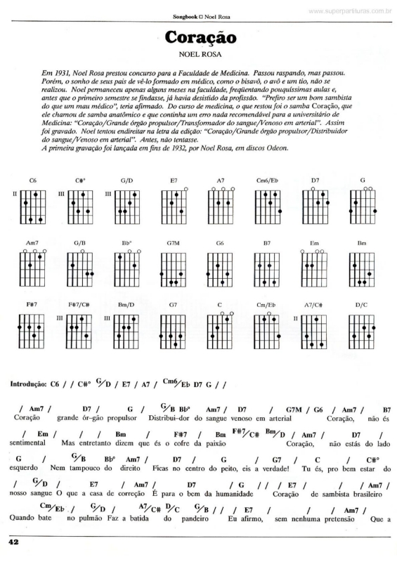 Partitura da música Coração v.2