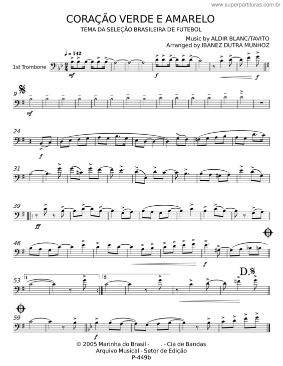 Partitura da música Coração Verde E Amarelo v.4
