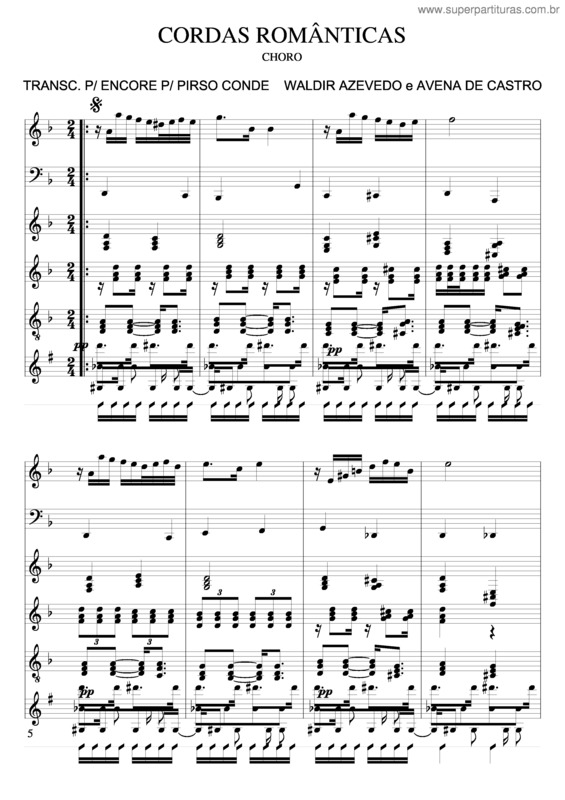 Partitura da música Cordas Românticas v.2
