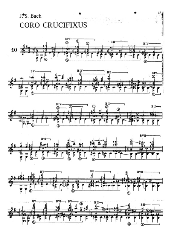 Partitura da música Coro Crucifixus