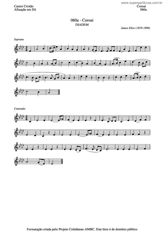 Partitura da música Coroai v.2