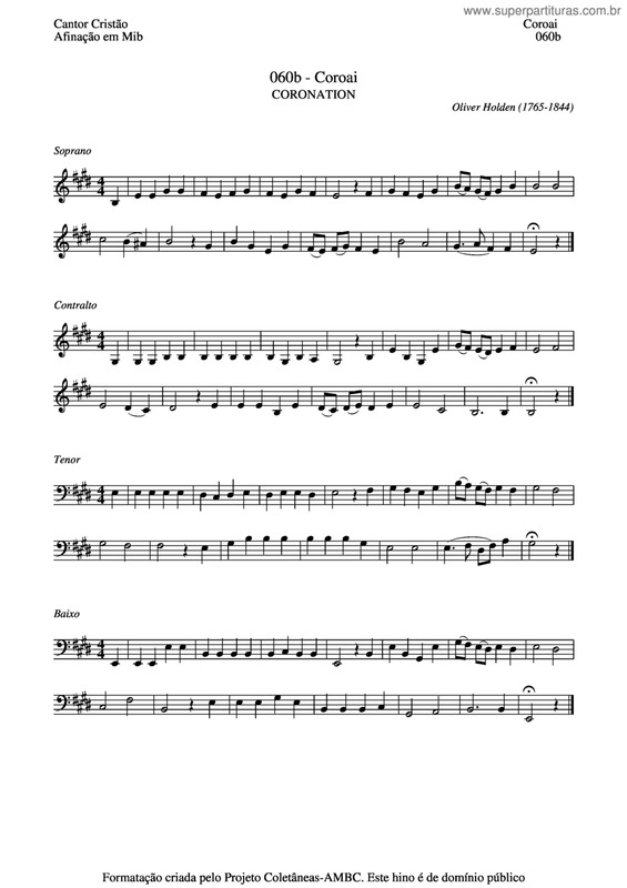 Partitura da música Coroai v.7