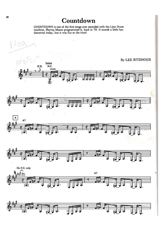 Partitura da música Countdown v.2