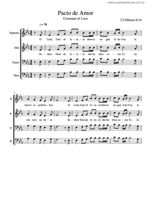 Partitura da música Covenant Of Love
