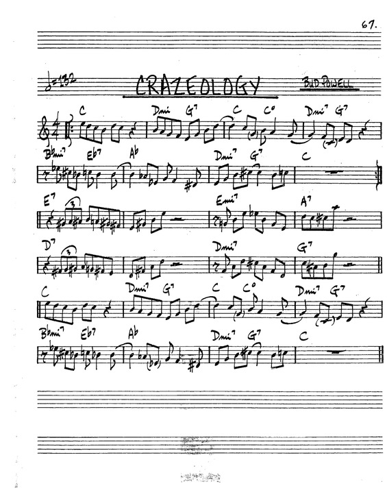 Partitura da música Crazeology v.2