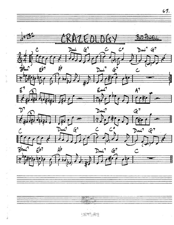 Partitura da música Crazeology v.2