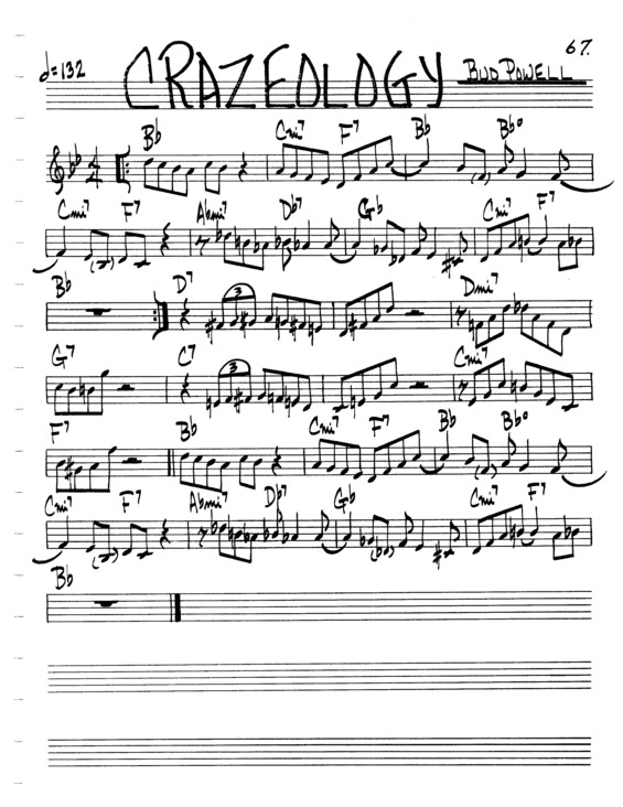 Partitura da música Crazeology v.3