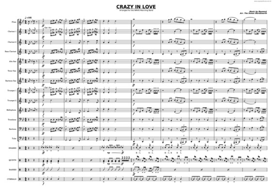 Partitura da música Crazy In Love – Beyoncé Crazy In Love F