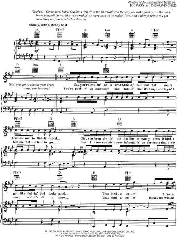 Partitura da música Crazy v.5