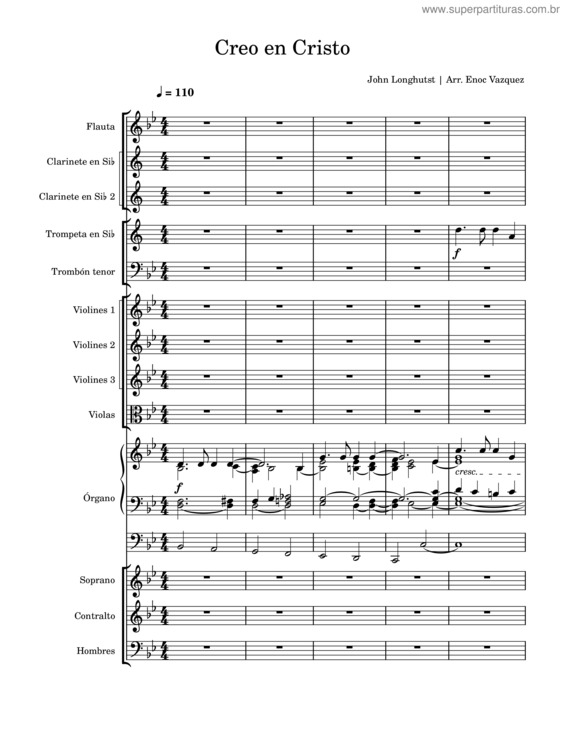 Partitura da música Creo En Cristo