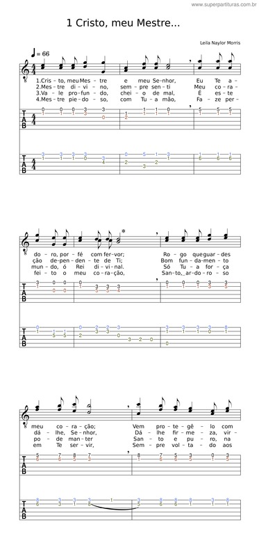 Partitura da música Criso