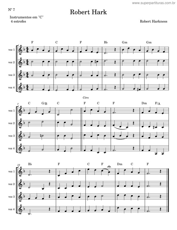 Partitura da música Cristo Cura Sim! – Robert Harkness v.2