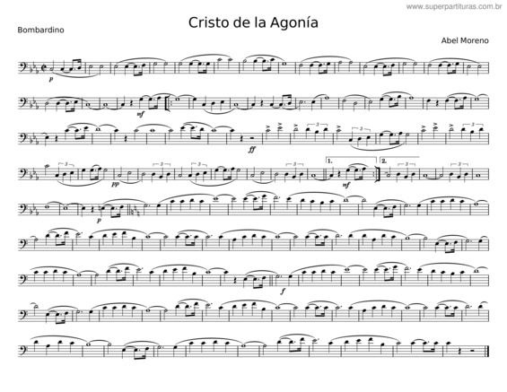 Partitura da música Cristo De La Agonía – Abel Moreno