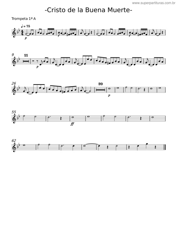 Partitura da música Cristo De La Buena Muerte