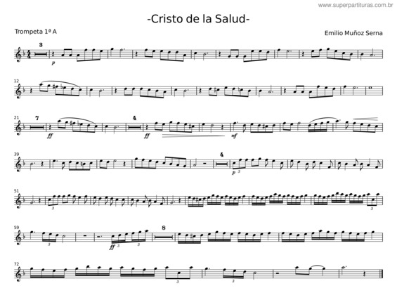 Partitura da música Cristo De La Salud – Emilio Muñoz Serna