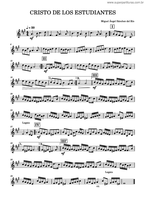 Partitura da música Cristo De Los Estudiantes