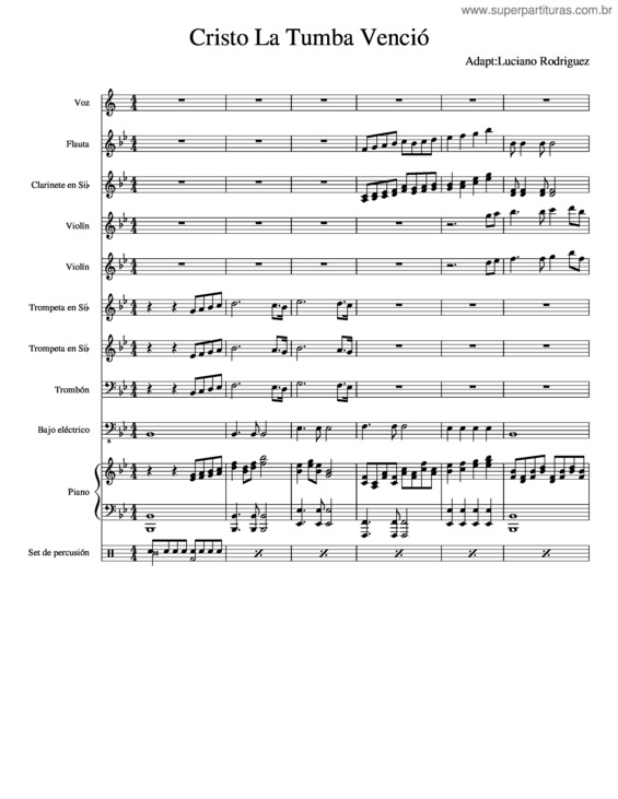 Partitura da música Cristo La Tumba Venció v.2