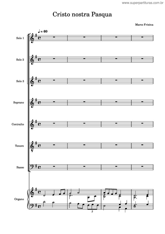 Partitura da música Cristo Nostra Pasqua v.2