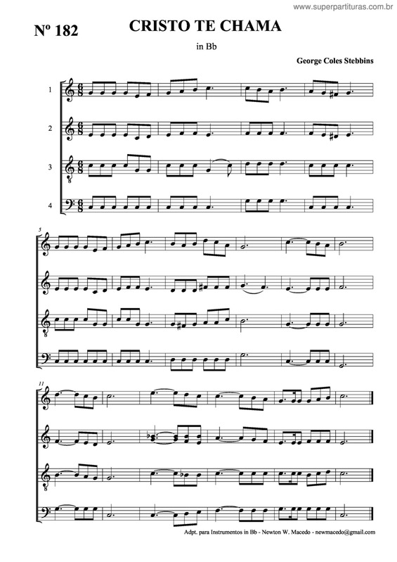 Partitura da música Cristo Te Chama v.7