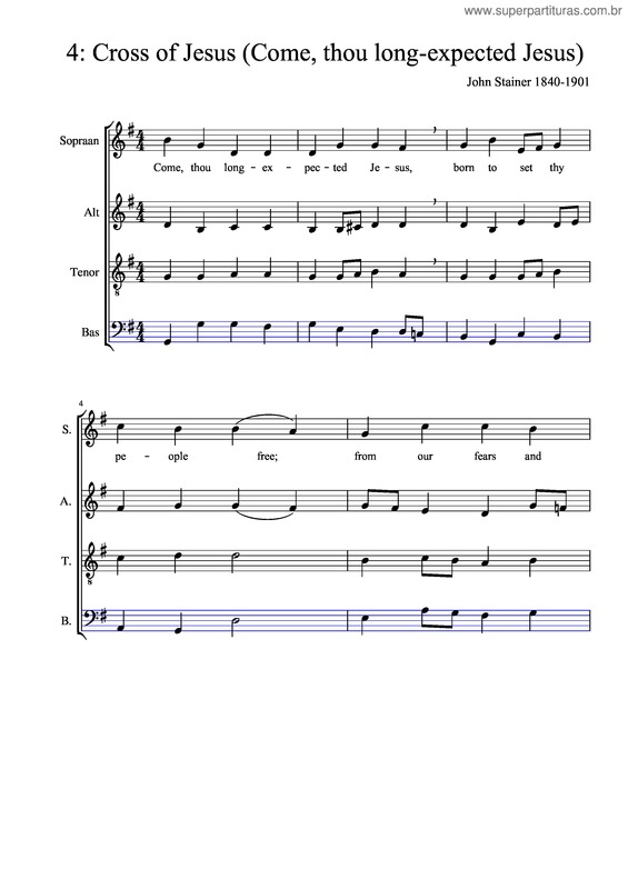 Partitura da música Cross Of Jesus