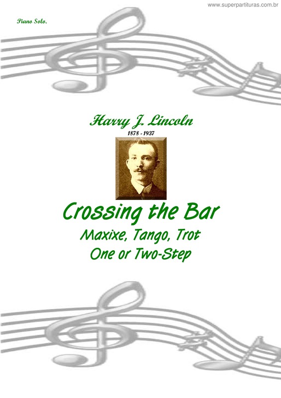 Partitura da música Crossing the Bar