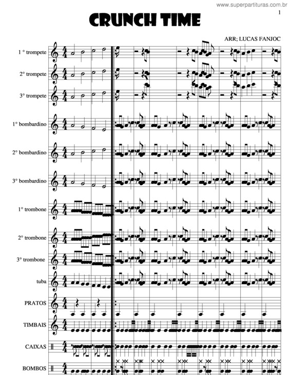 Partitura da música Crunch Time