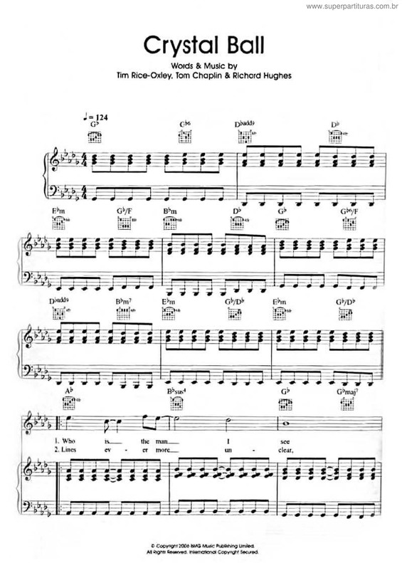 Partitura da música Crystal Ball