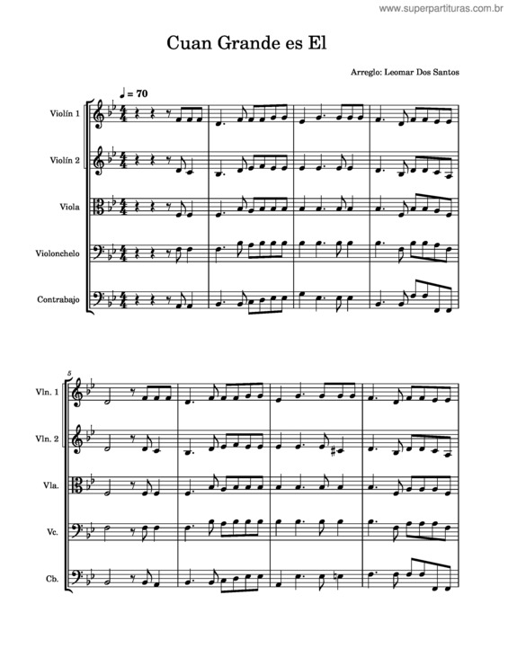 Partitura da música Cuan Grande Es El – Leomar Dos Santos Cuan_Grande_Es_El Cuerdas