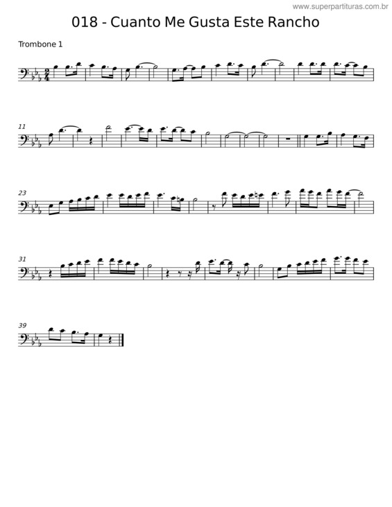 Partitura da música Cuanto Me Gusta Este Rancho