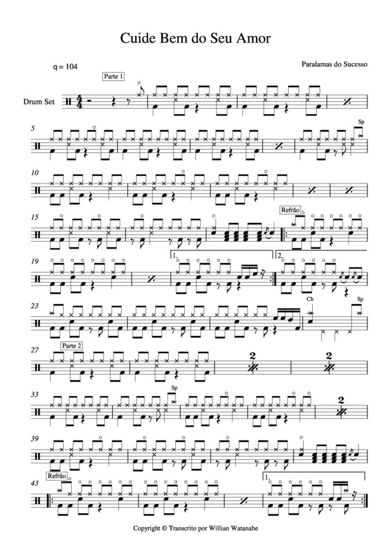 Partitura da música Cuide Bem Do Seu Amor v.4