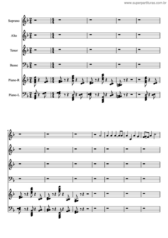 Partitura da música Cum Santo Spiritu