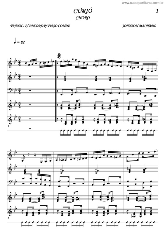 Partitura da música Curió v.4