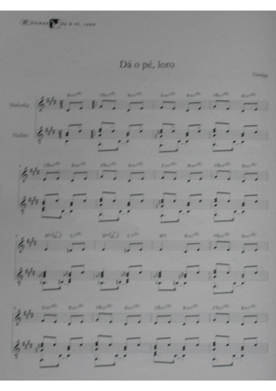 Partitura da música Dá o Pé, Loro