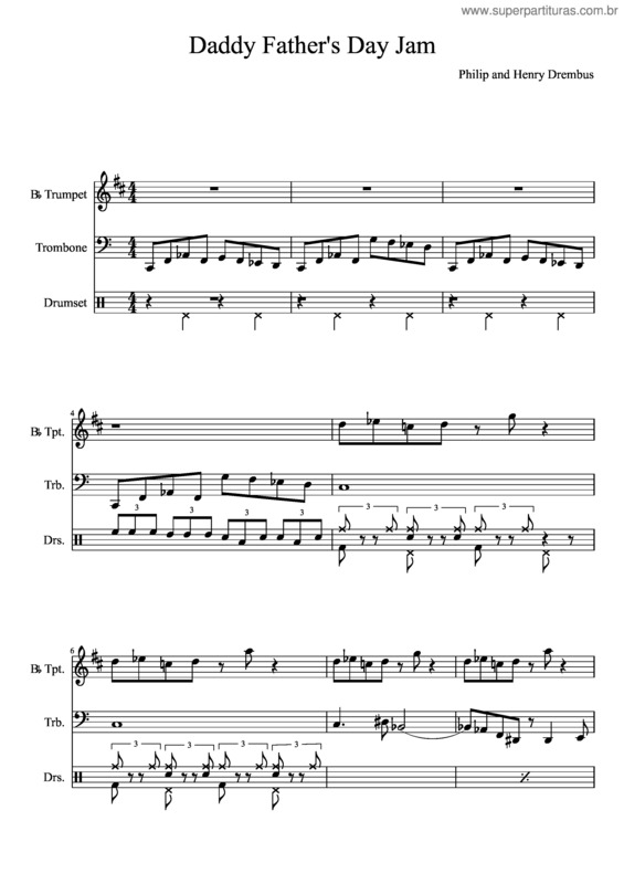 Partitura da música Daddy`S Fada Day Jamz