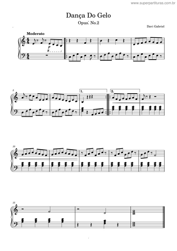 Partitura da música Dança Do Gelo