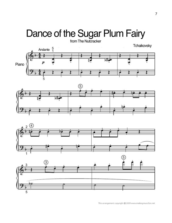 Partitura da música Dance Of The Sugar Plum Fairy