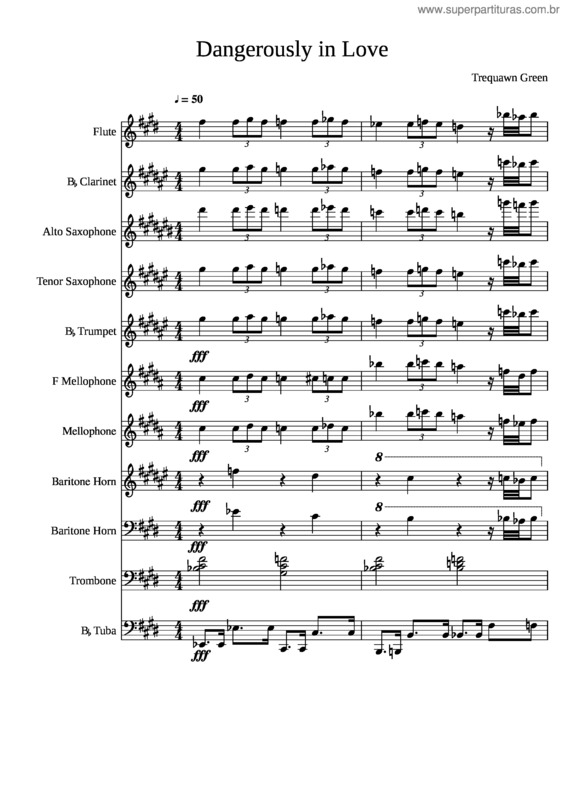 Partitura da música Dangerously In Love Fanfare