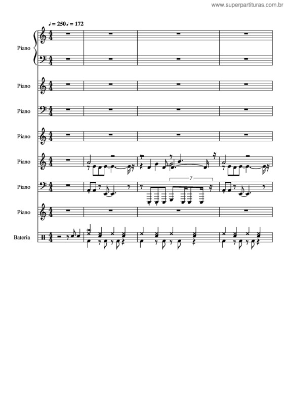 Partitura da música Daniel Na Cova Dos Leoes – Legião Urbana