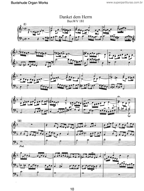 Partitura da música Danket dem Herren