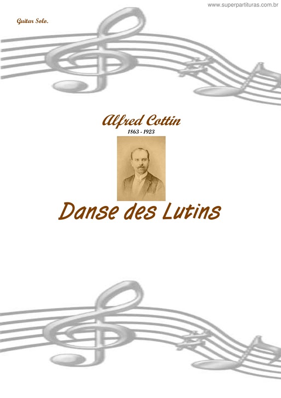 Partitura da música Danse des Lutins