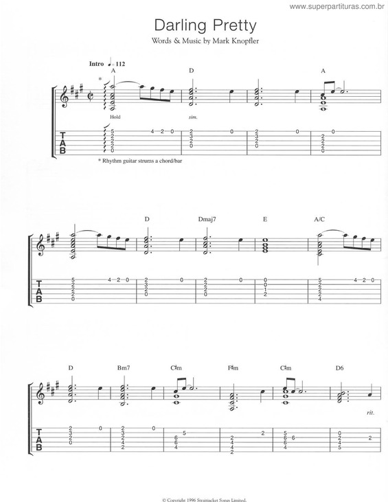 Partitura da música Darling Pretty