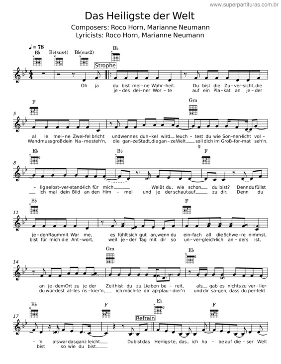 Partitura da música Das Heiligste Der Welt v.3