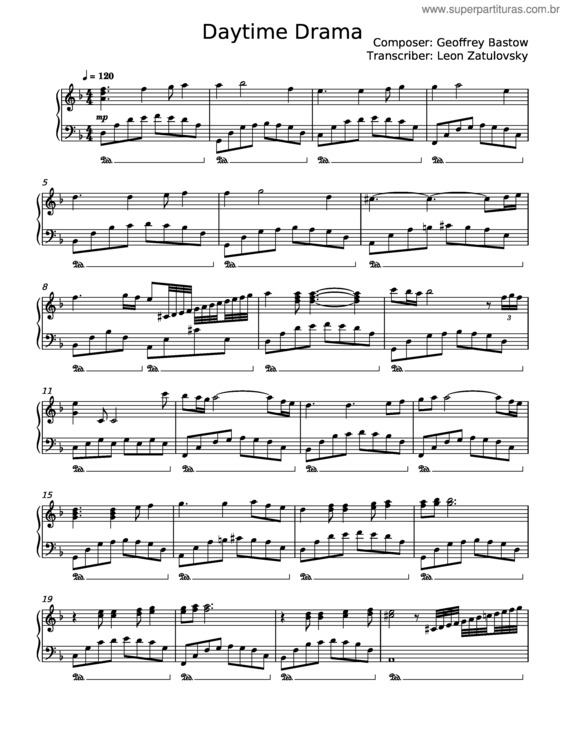 Partitura da música Daytime Drama