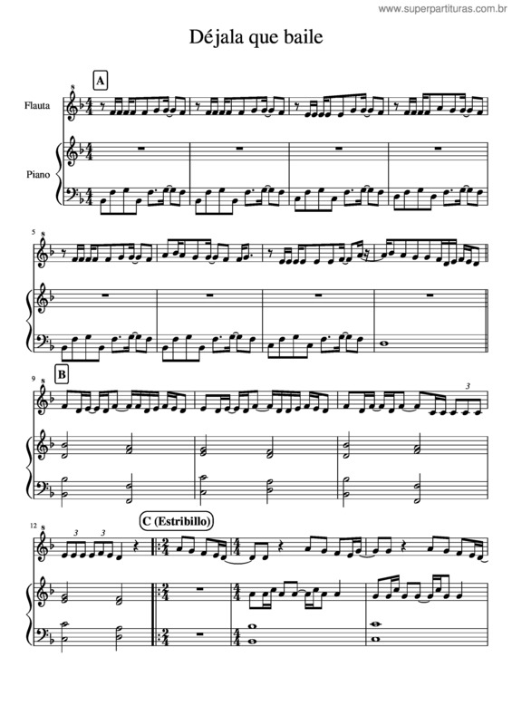Partitura da música De Jala Que Baile
